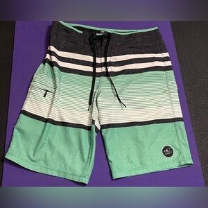 Rip Curl Men's Green and Black Swim board Shorts size 31‎